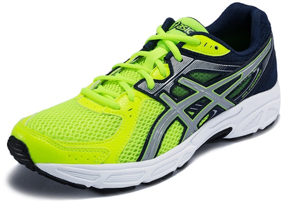 亞瑟士 Gel-Contend 2 防滑耐磨 低筒 跑步鞋 男款 螢光黃銀 Order 亞瑟士 Gel-Contend 2 防滑耐磨 低筒 跑步鞋 男款 螢光黃銀