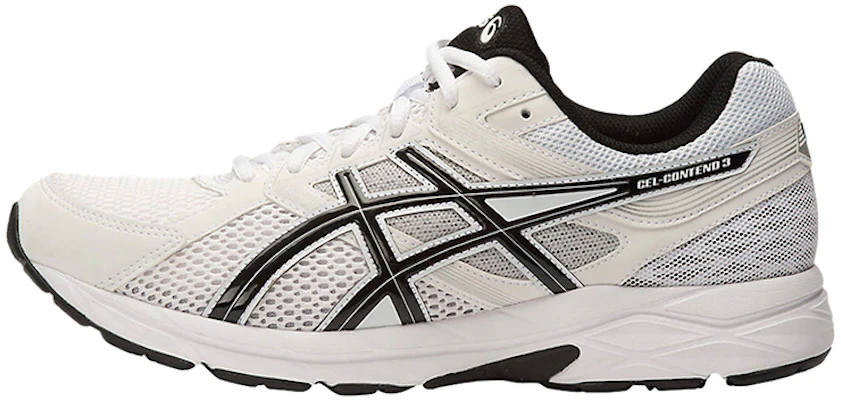 Asics Gel-Contend 3 舒適 透氣 低筒 跑步鞋 男款 白黑色 Buy Asics Gel-Contend 3 舒適 透氣 低筒 跑步鞋 男款 白黑色