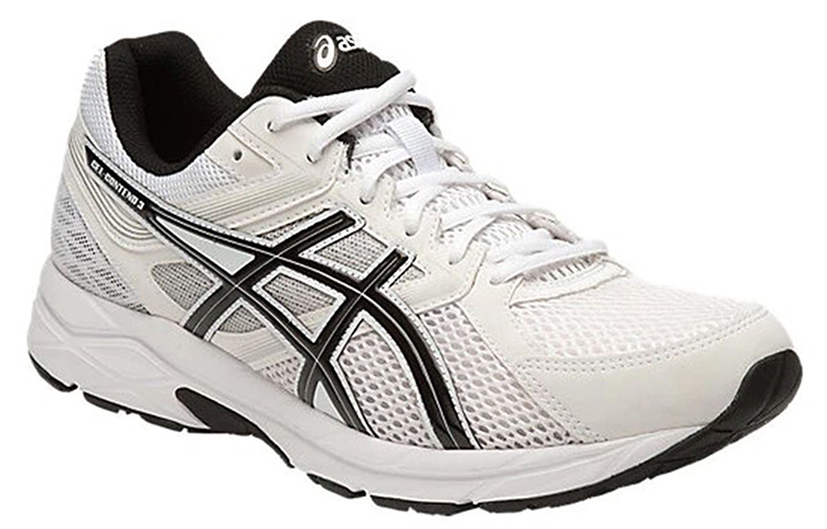 Lookbook Asics Gel-Contend 3 舒適 透氣 低筒 跑步鞋 男款 白黑色