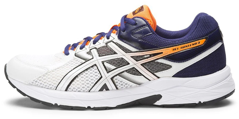 Asics Gel-Contend 3 舒適 透氣 低筒 跑步鞋 男款 白紫橙 Buy Asics Gel-Contend 3 舒適 透氣 低筒 跑步鞋 男款 白紫橙