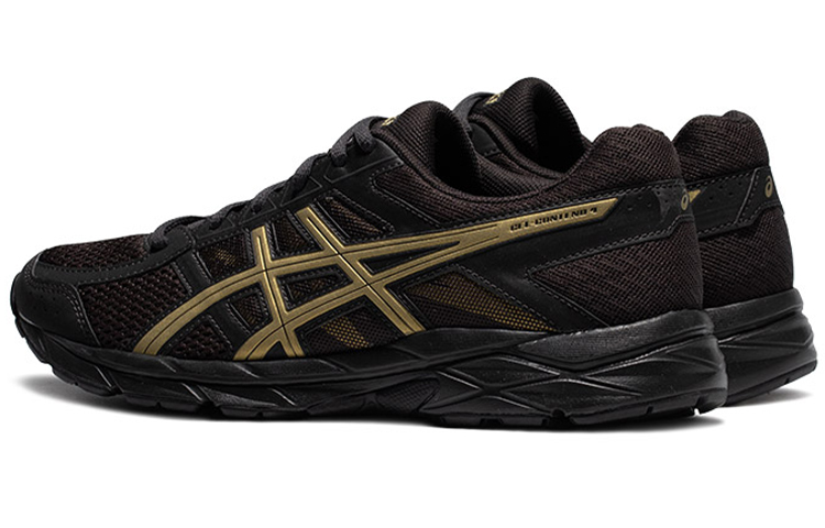 Shop Asics Gel-Contend 4 舒適 輕便透氣 低筒 跑步鞋 男款 黑金