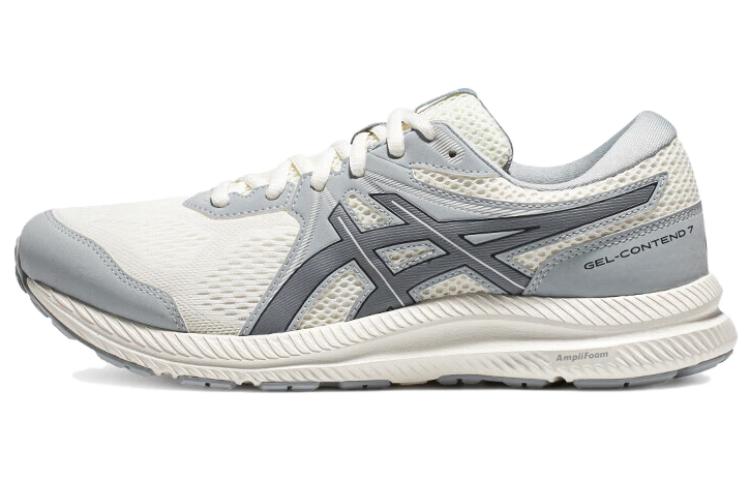 Asics Gel-Contend 7 Comfortable Low-Top Running Shoes Beige Blue 1011B730-102