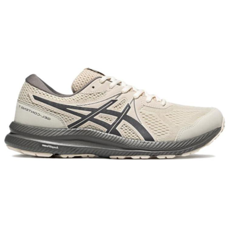 Lookbook Asics Gel-Contend 7 舒適休閒減震包覆性透氣 低筒 休閒跑步鞋 男款 淺灰色