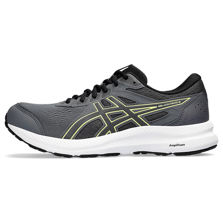 Asics Gel-Contend 8 Black Grey Comfortable Cushioned Running Shoes Low-Top 1011B492-026