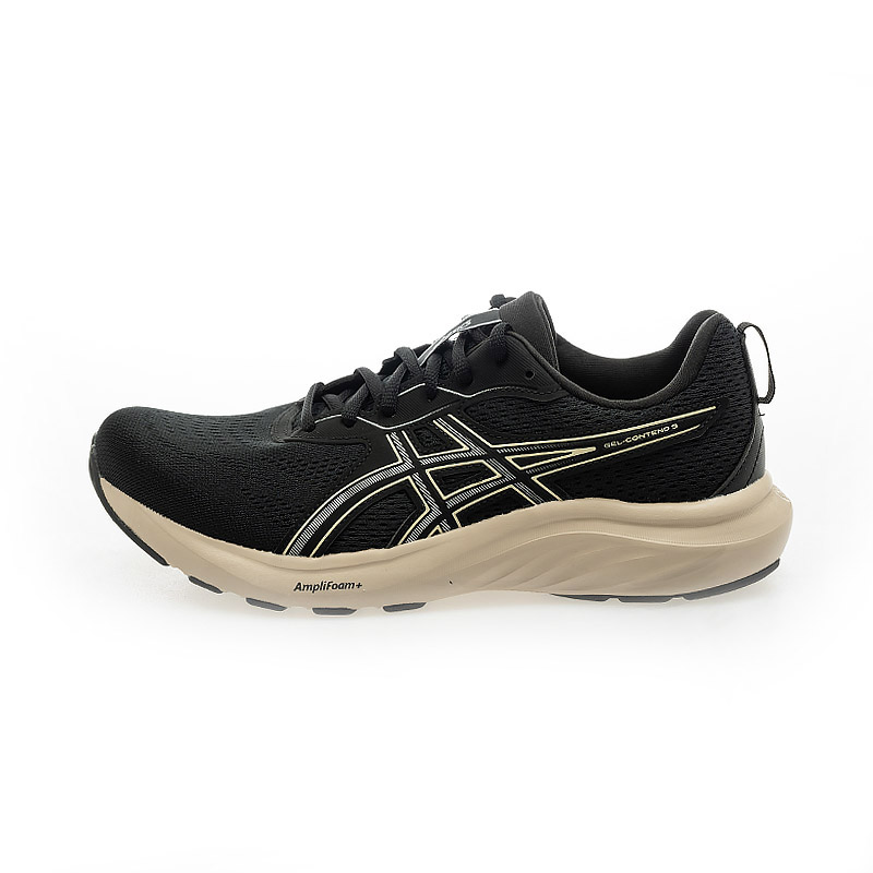 ASICS GEL-Contend 9 (4E) Wide Fit Running Shoes Black plain noodles 1011C001-001