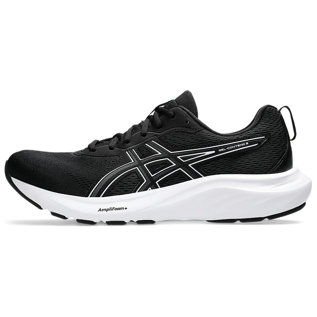 Asics GEL-CONTEND 9 Lightweight Running Shoes Black White 1011B881-002
