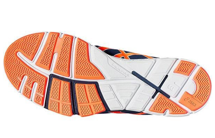 Shop Asics Gel-Craze TR 4 耐磨防滑 低筒跑鞋 藍橙色