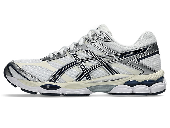 Cheap 亚瑟士GEL-CUMULUS 16跑鞋 白色/午夜蓝 1203A733-103