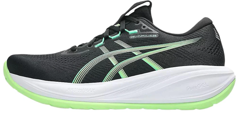ASICS GEL-CUMULUS 28 Noir Vert Chaussures de Running Confortables. 1011C143-001 Buy ASICS GEL-CUMULUS 28 Noir Vert Chaussures de Running Confortables. 1011C143-001