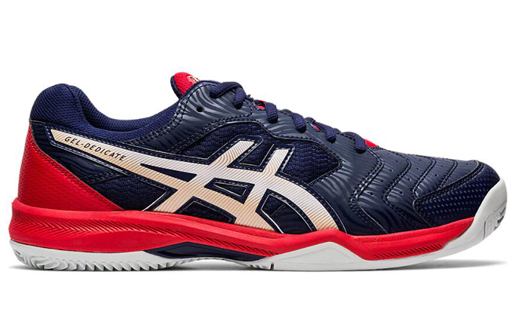 Order ASICS Gel-Dedicate 6 Clay Blauw/''Rood'' 1041A080-403