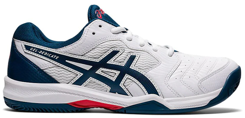ASICS Gel-Dedicate 6 Clay Blu/Rosso ''Bianco'' Sneakers 1041A080-104 Order ASICS Gel-Dedicate 6 Clay Blu/Rosso ''Bianco'' Sneakers 1041A080-104