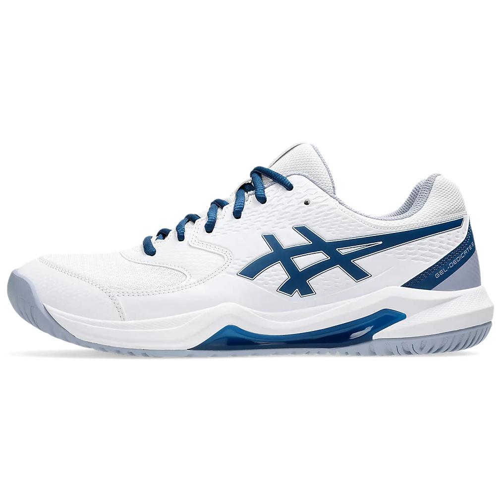 ASICS Gel-Dedicate 8 Tennis Shoes White/Blue Lightweight & Comfortable 1041A408-103