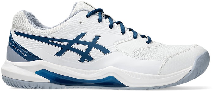 アシックス ゲルデディケイト8 ワイド 白/マコブルー 1041A410-103 Buy アシックス ゲルデディケイト8 ワイド 白/マコブルー 1041A410-103