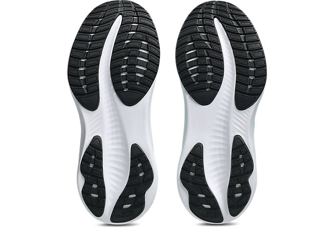 Sizing 아식스 젤-엑사이트 11 GS 키즈 러닝화 바이트 그린/코발트 버스트 1014A374-301