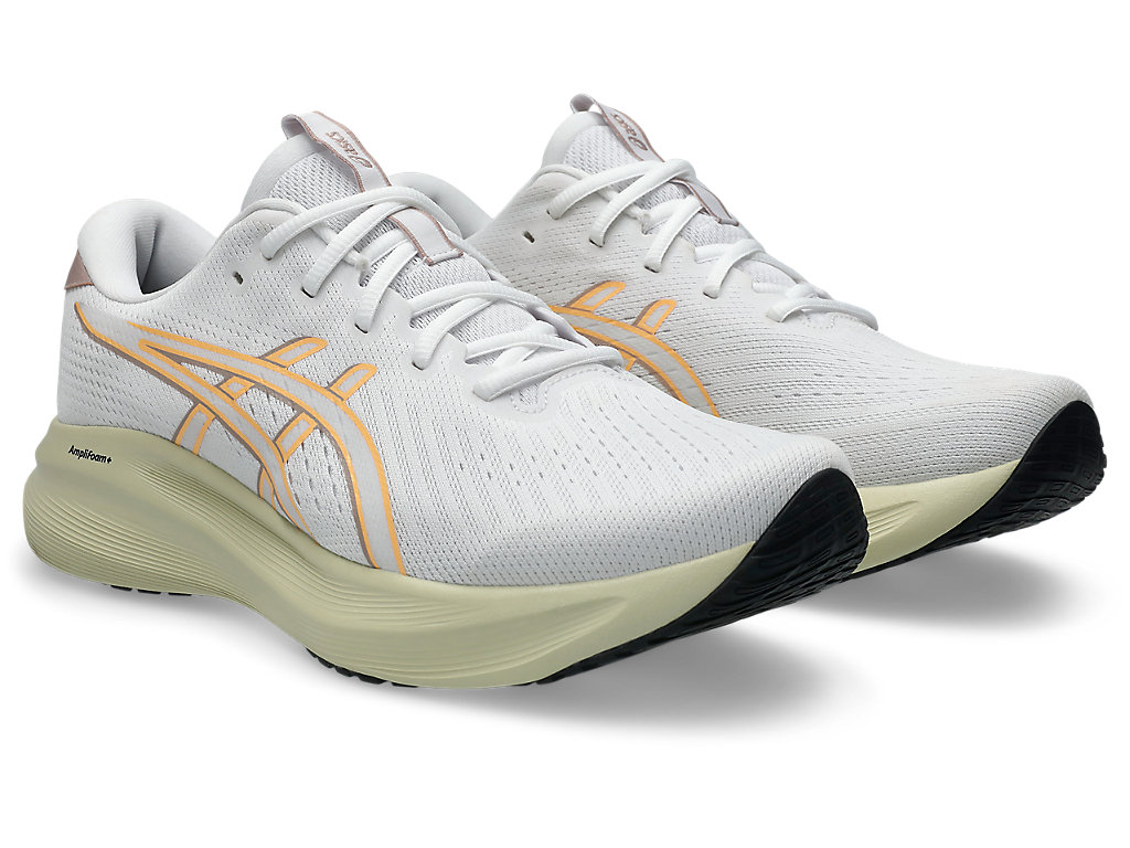 Order ASICS GEL-EXCITE 11 跑鞋 白色/橙色辉光 1011C080-100