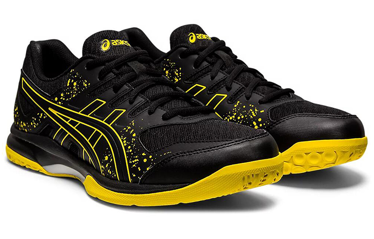 Lookbook ASICS Gel-Flare 7 Laufschuhe Schwarz/Gelb 1051A038-001