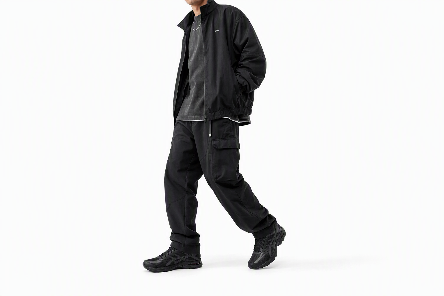Order Asics Gel-Flux 4 減震耐磨 低筒 跑步鞋 男款 黑色