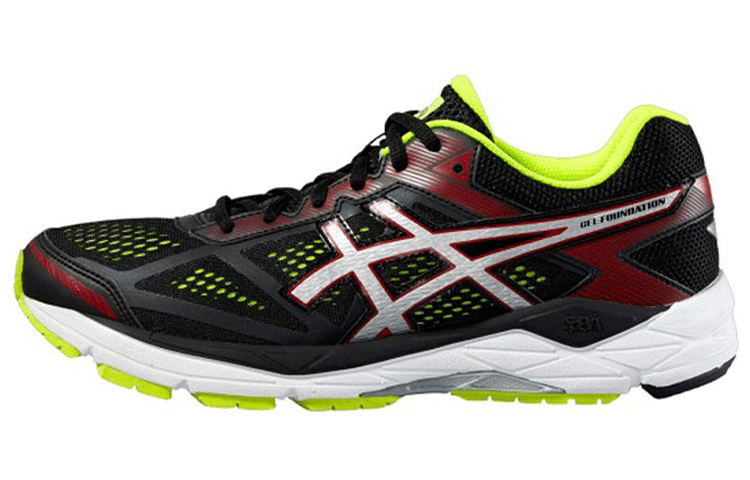 ASICS Gel-Foundation 12 'Black Red Silver' T5H2N-9093