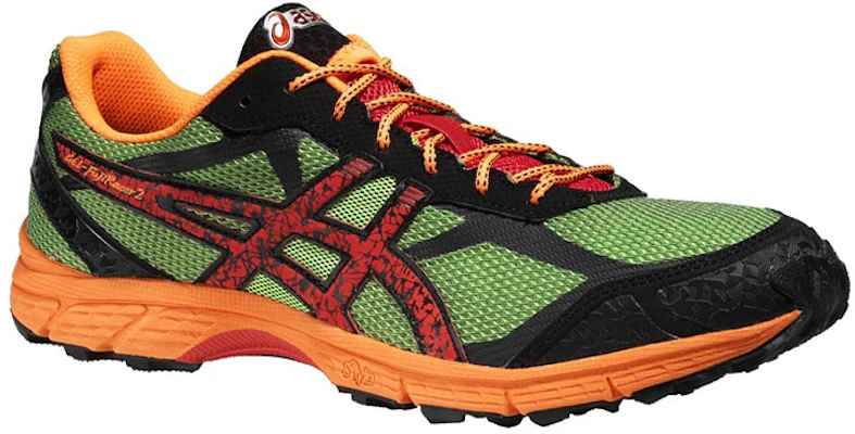 Asics Gel-Fuji Fell Racer 2 耐磨防滑 低筒 運動跑步鞋 男款 綠紅 Order Asics Gel-Fuji Fell Racer 2 耐磨防滑 低筒 運動跑步鞋 男款 綠紅