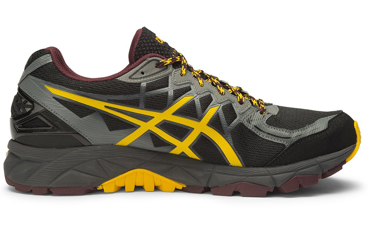 Order ASICS GEL-Fuji Trabuco 4 'Hitam Kelabu Kuning' T5L3N-9004