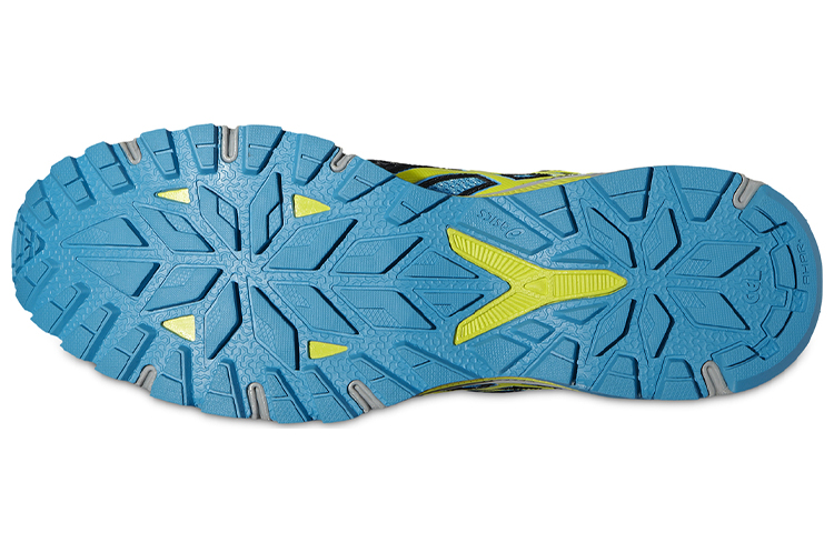 Shop ASICS Gel-FujiAttack 3 'Biru Kuning' Sneakers Pria T414N-4789