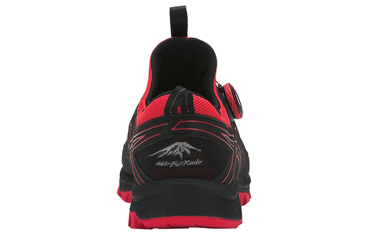 Details for ASICS GEL-FujiRado ''Schwarz Rot'' T7F2N-600