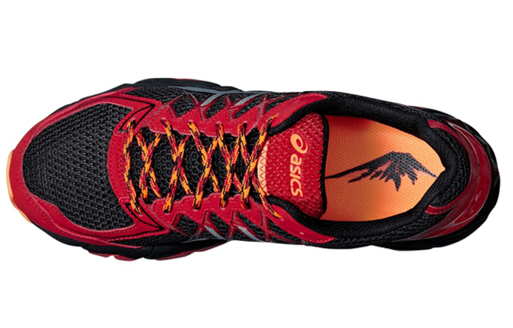 Shop ASICS GEL-FujiTrabuco 4 ''Rood Zwart'' Sneakers T5L1N-2393