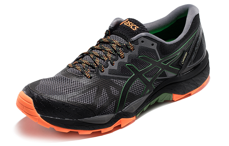 Order ASICS GEL-FujiTrabuco 7 G-TX 'Hitam Oranye Hijau' T7F0N-020