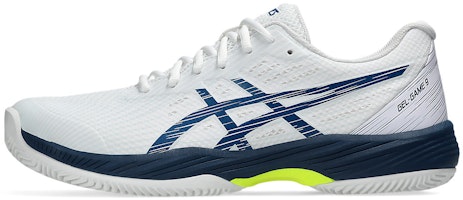 ASICS Gel-Game 9 Clay/Oc 'Putih Mako Biru' 1041A358-104 Cheap ASICS Gel-Game 9 Clay/Oc 'Putih Mako Biru' 1041A358-104