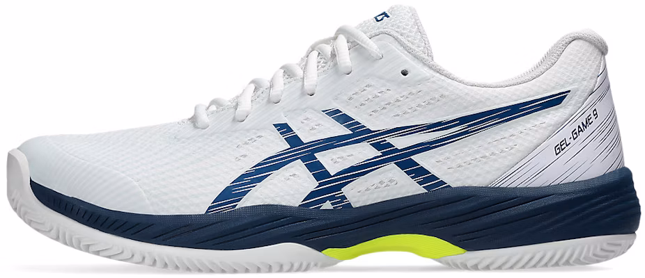 ASICS Gel-Game 9 Clay/Oc 'White Mako Blue' 1041A358-104 Cheap ASICS Gel-Game 9 Clay/Oc 'White Mako Blue' 1041A358-104