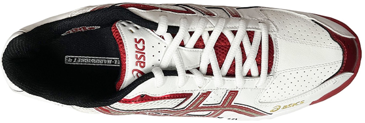 ASICS Gel-Hardwicket 4 'White Red Colorblock' P025Y-0124 Lookbook ASICS Gel-Hardwicket 4 'White Red Colorblock' P025Y-0124