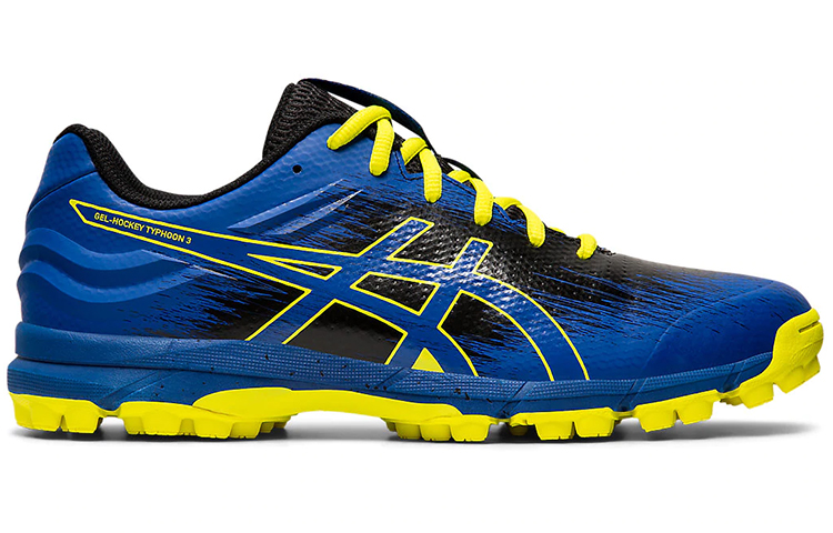 Order ASICS Gel-Hockey Typhoon 3 Biru/Hitam/Kuning P706N-402