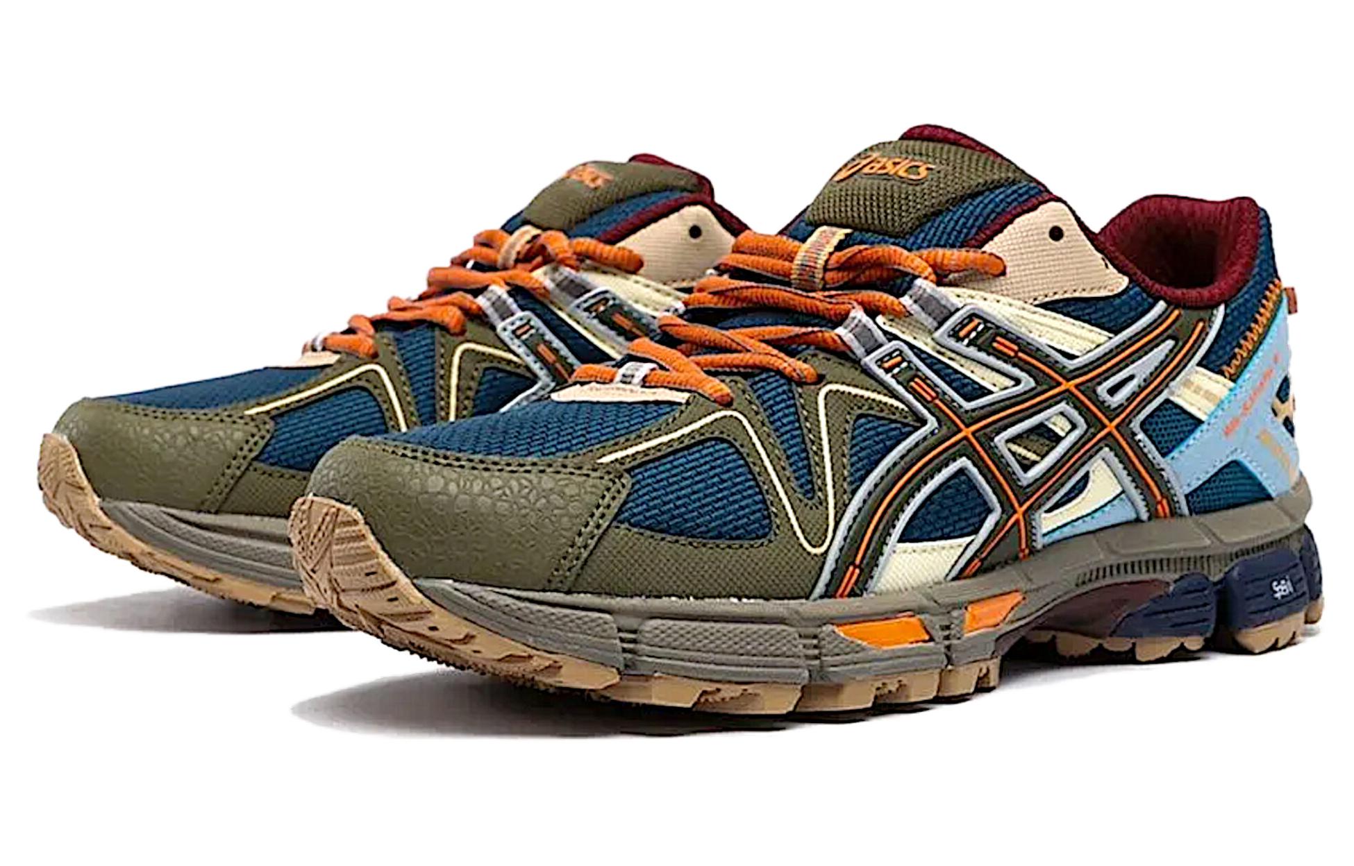 Lookbook 亞瑟士 Gel-Kahana 8 防滑耐磨 低幫 跑步鞋 男款 藍棕