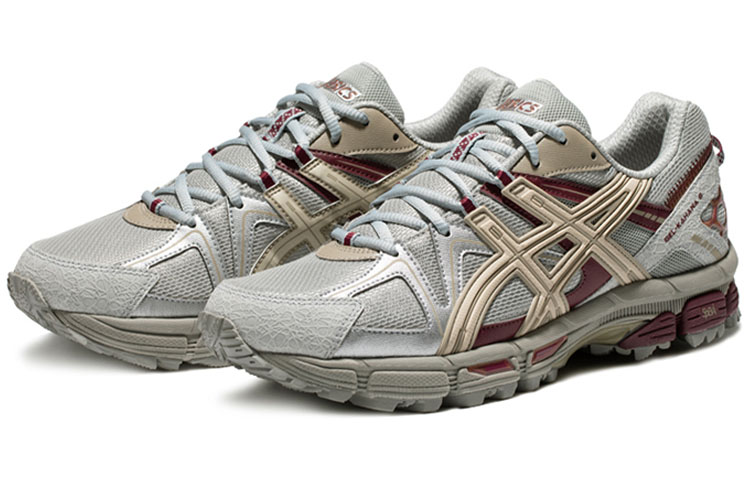 Lookbook ASICS Gel-Kahana 8 Kasut Low Top Kelabu 'Grey Red' 1011B109-025
