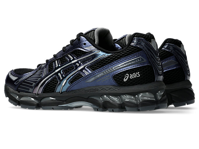 Shop ASICS 亞瑟士 GEL-KAYANO 12.1 黑色／Carrier Grey／藍色 1203A759-003