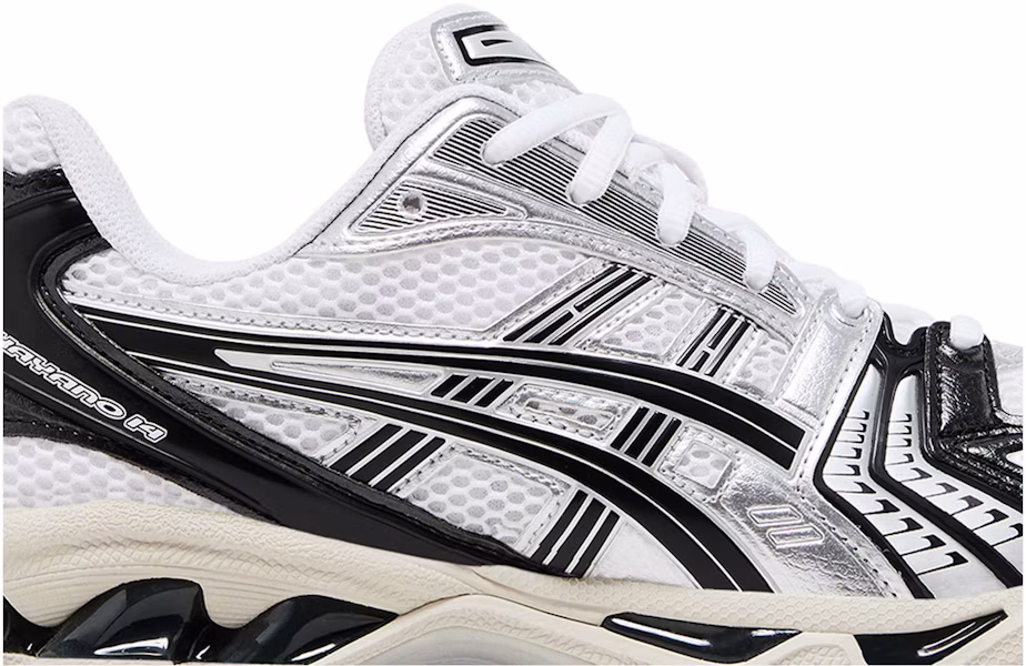 ASICS Gel Kayano 14 ''Blanc Argent Noir'' 1203A709-100 Lookbook ASICS Gel Kayano 14 ''Blanc Argent Noir'' 1203A709-100