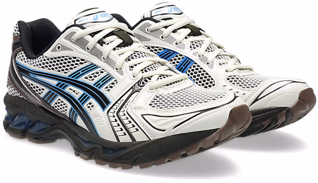ASICS GEL-KAYANO 14 Sepatu Lari Cream/Biru Coast 1203A740-104 Lookbook ASICS GEL-KAYANO 14 Sepatu Lari Cream/Biru Coast 1203A740-104