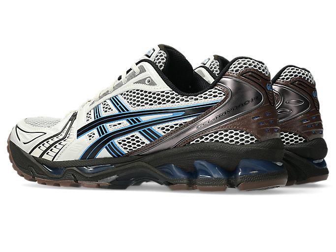 Shop ASICS GEL-KAYANO 14 Sepatu Lari Cream/Biru Coast 1203A740-104