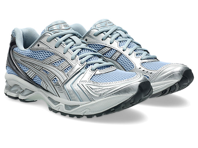 Order ASICS GEL-KAYANO 14 Zapatillas Running Gris Delfín/Plata Pura 1203A537-401