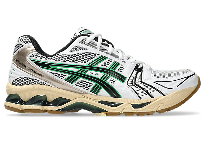 ASICS GEL-KAYANO 14 Running Shoes White/Hinoki Beige 1203A740-103