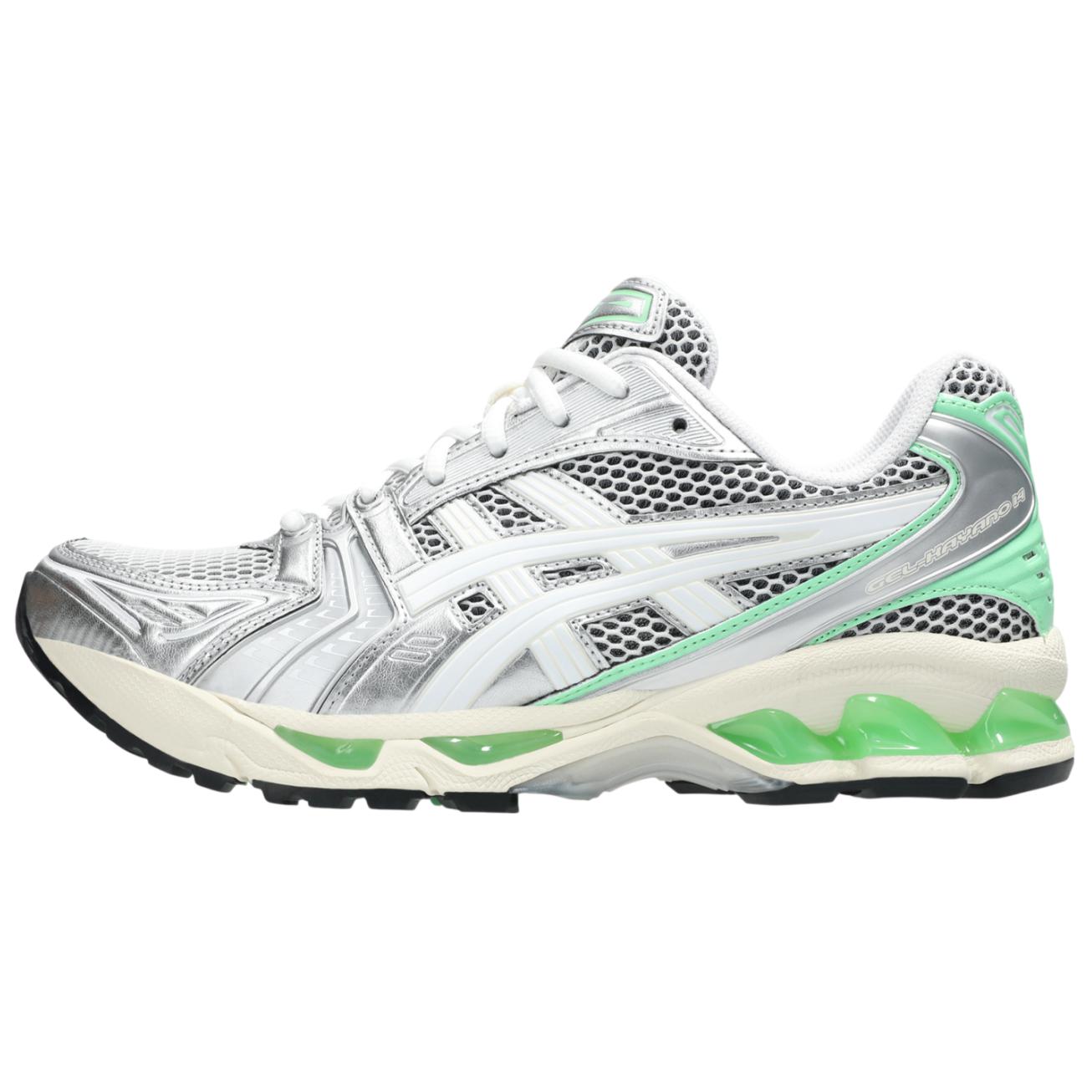 Asics Gel-Kayano 14 Silver White Low-Top Running Shoes Comfortable 1203A740-102