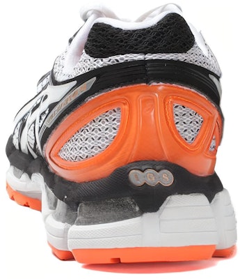 ASICS Gel-Kayano 19 'Black White Orange' T300N-9001 Lookbook ASICS Gel-Kayano 19 'Black White Orange' T300N-9001