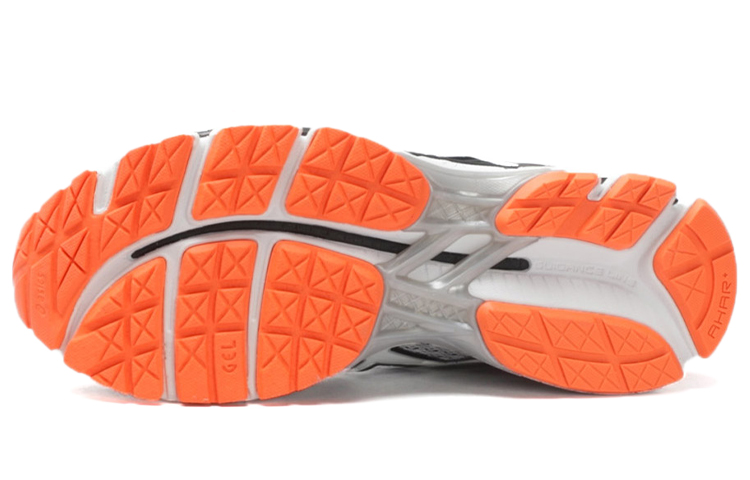 Shop ASICS Gel-Kayano 19 ''Noir Blanc Orange'' T300N-9001