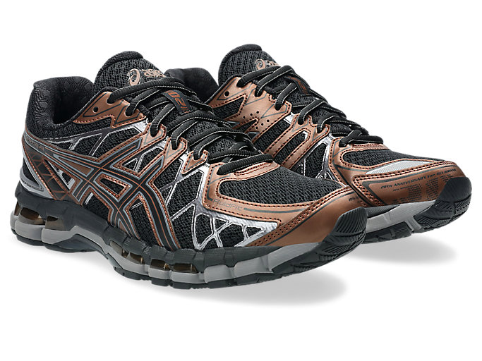 Lookbook Asics GEL-KAYANO 20 跑鞋 黑色/紅棕色 1203A388-002