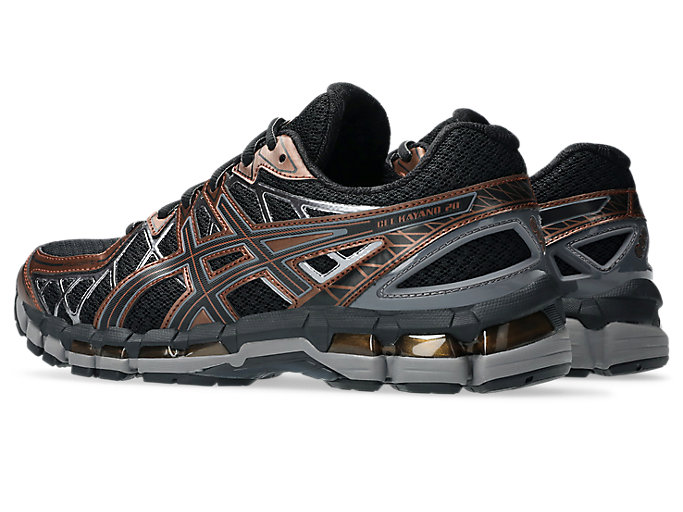Shop Asics GEL-KAYANO 20 跑鞋 黑色/紅棕色 1203A388-002