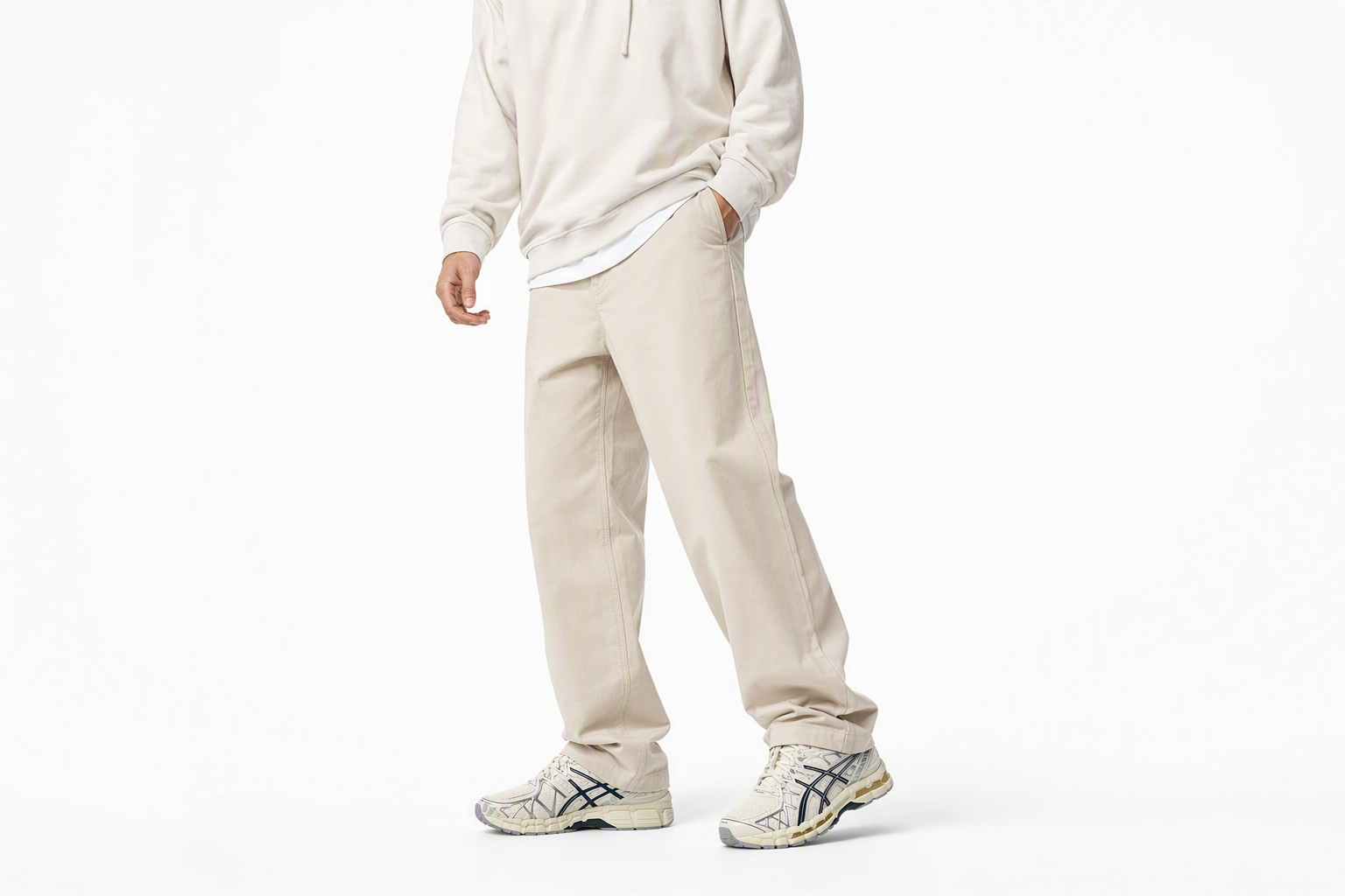 Order ASICS GEL-KAYANO 20 跑鞋 奶油色/獨立藍 1203A388-104