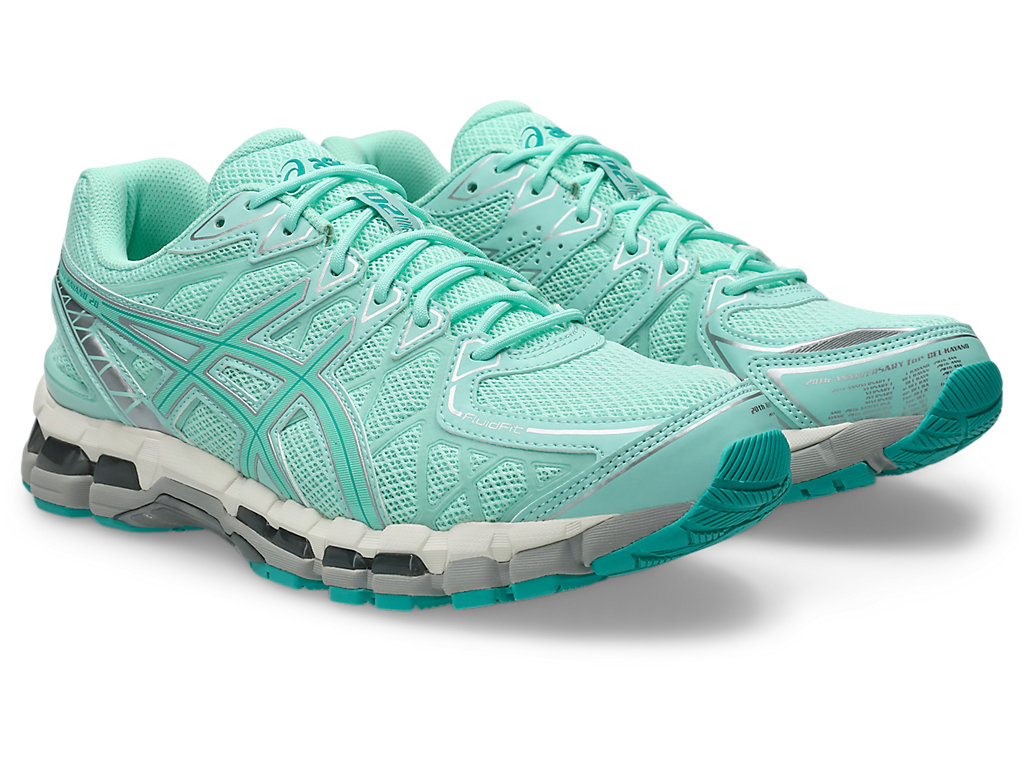 Lookbook ASICS GEL-KAYANO 20 跑鞋 清冰藍/波羅的海綠寶石 1203A758-300