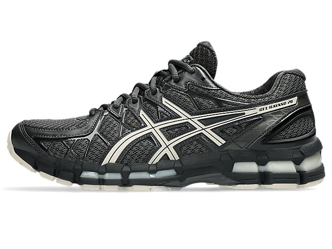 ASICS GEL-KAYANO 20 Running Shoes Obsidian Grey/Oatmeal 1203A388-027
