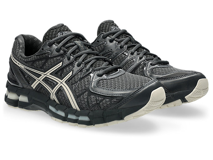 Order ASICS GEL-KAYANO 20 Chaussures de Course Gris Obsidienne/Avoine 1203A388-027