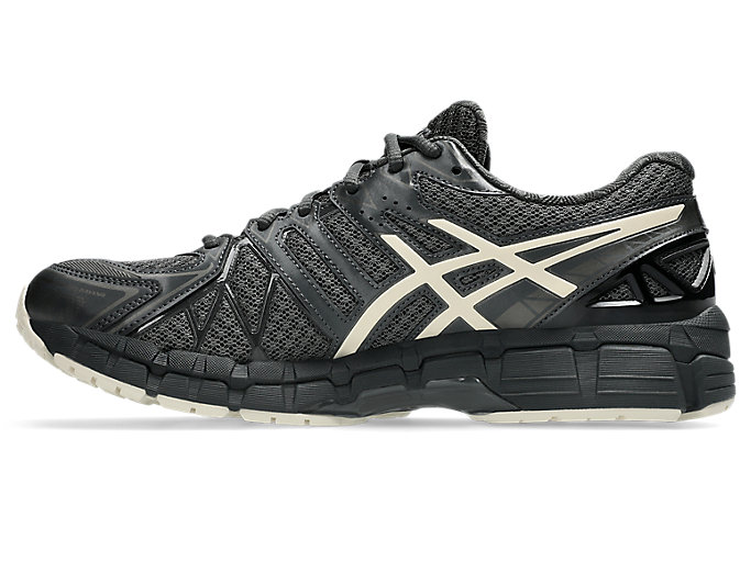 Shop ASICS GEL-KAYANO 20 Chaussures de Course Gris Obsidienne/Avoine 1203A388-027